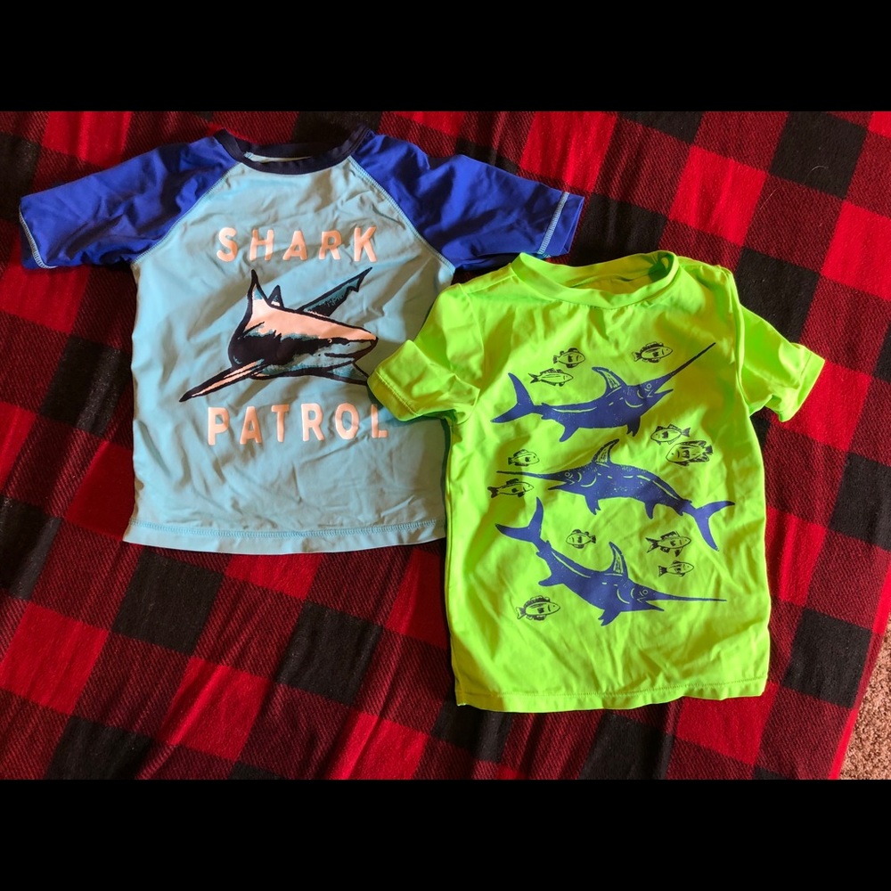 Boys swim shirts/rash guard